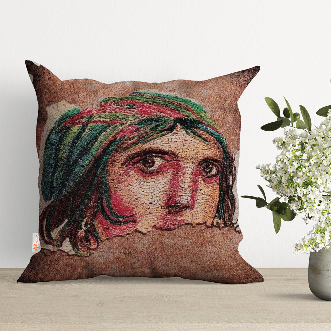 The Gypsy Girl Tapestry Pillow Cover