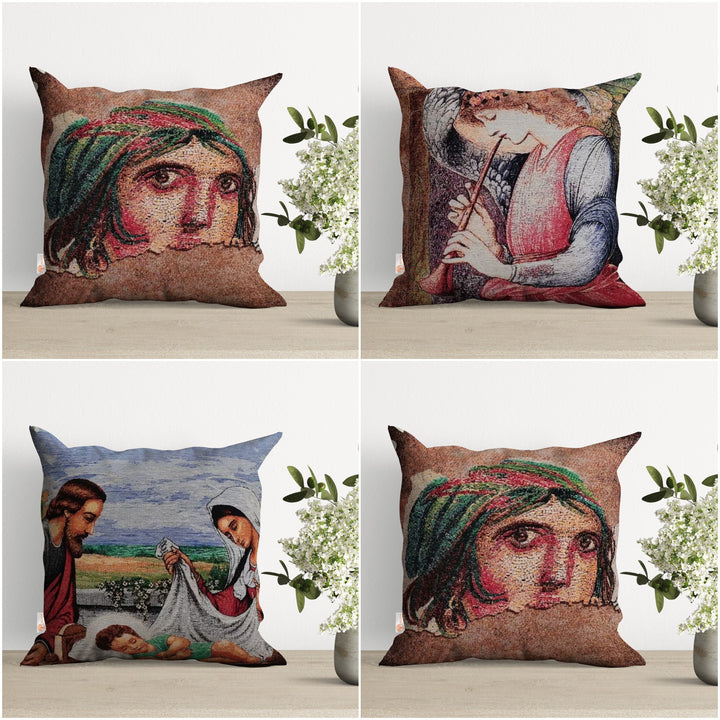 The Gypsy Girl Tapestry Pillow Cover