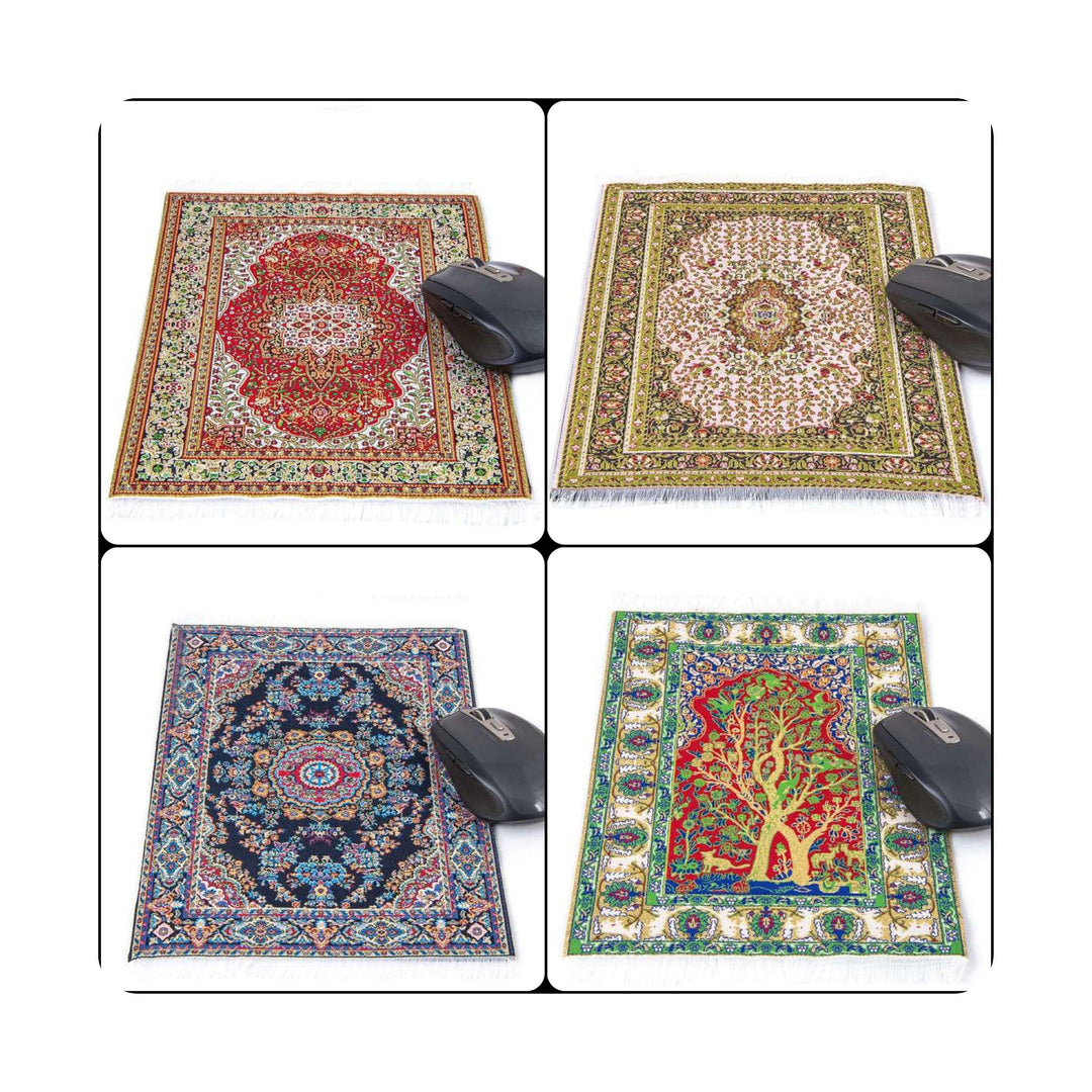 Large Mouse Pad Non Slip Backside|Decorative Office Accessories|Rug Designed Computer Mouse Pad|Rectangle Woven Mouse Mat|Kilim Desk Mat