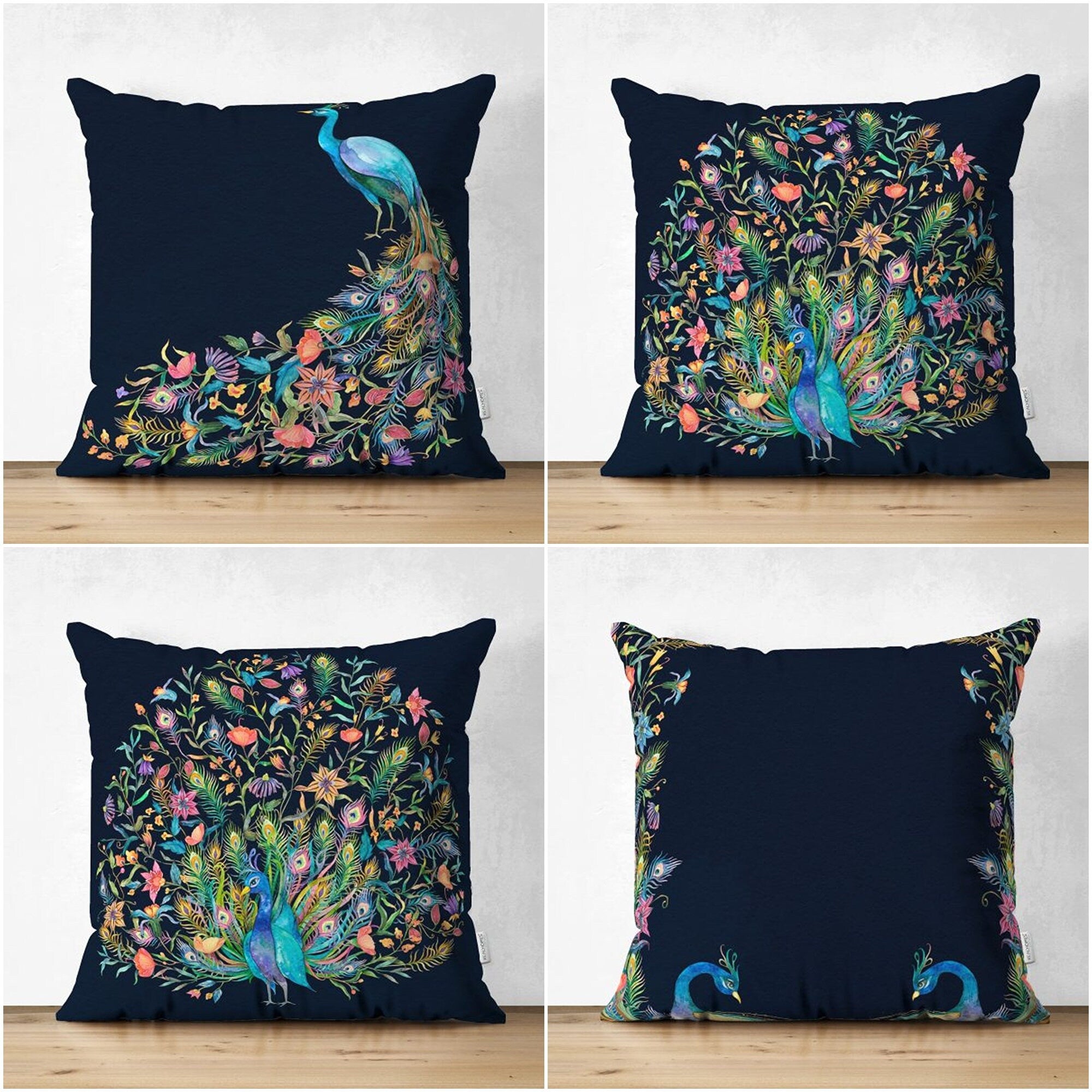 Peacock throw pillow covers best sale