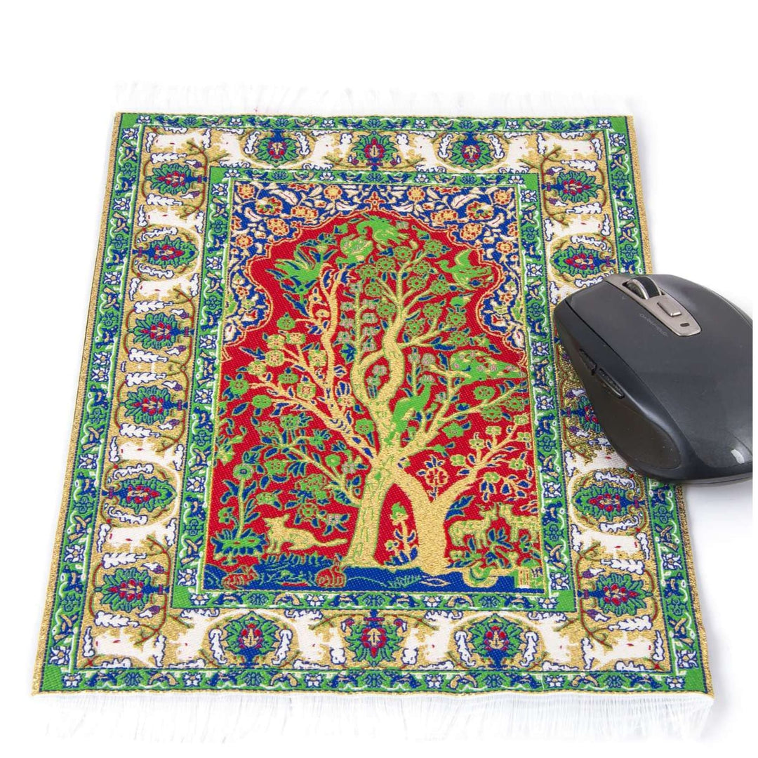 Large Mouse Pad Non Slip Backside|Decorative Office Accessories|Rug Designed Computer Mouse Pad|Rectangle Woven Mouse Mat|Kilim Desk Mat