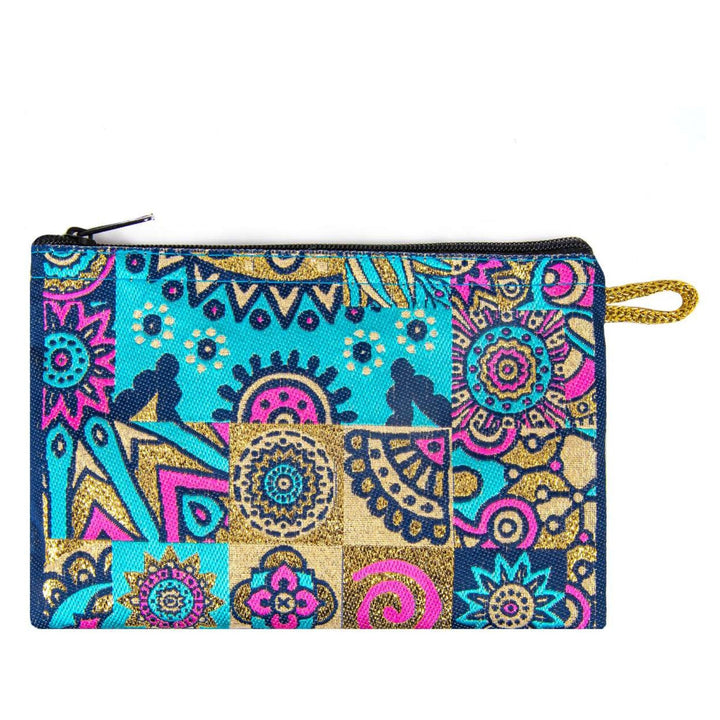 Kilim Design Coin Purse|Slim Money Bag|Boho Clutch Bag|Small Bag Organizer|Credit Card Holder|Ethnic Mini Wallet for Women|Jewelry Holder