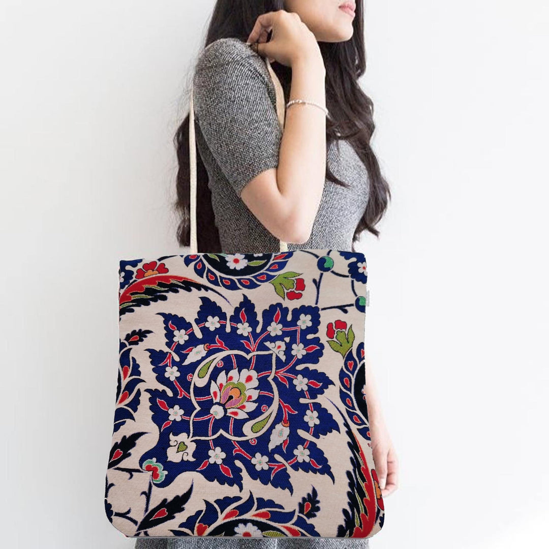 Gobelin Tapestry Shoulder Bag|Women Tote Bag|Gift Handbag For Women|Woven Tapestry Fabric|Belgian Tapestry Carpet Bag|Handmade Business Bag