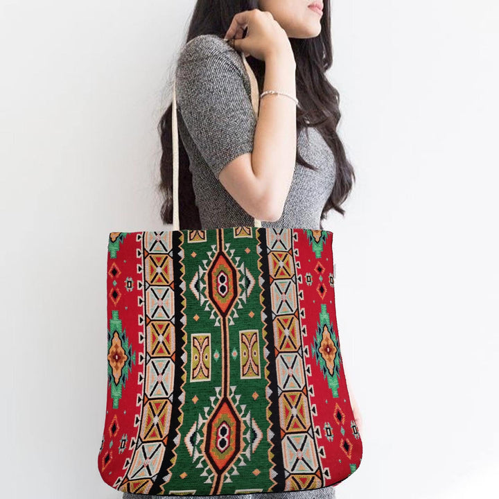 Woven Tapestry Fabric Bag|Gobelin Tapestry Shoulder Bag|Rug Design Gift Handbag For Women|Ethnic Vintage Carpet Bag|Authentic Kilim Tote Bag