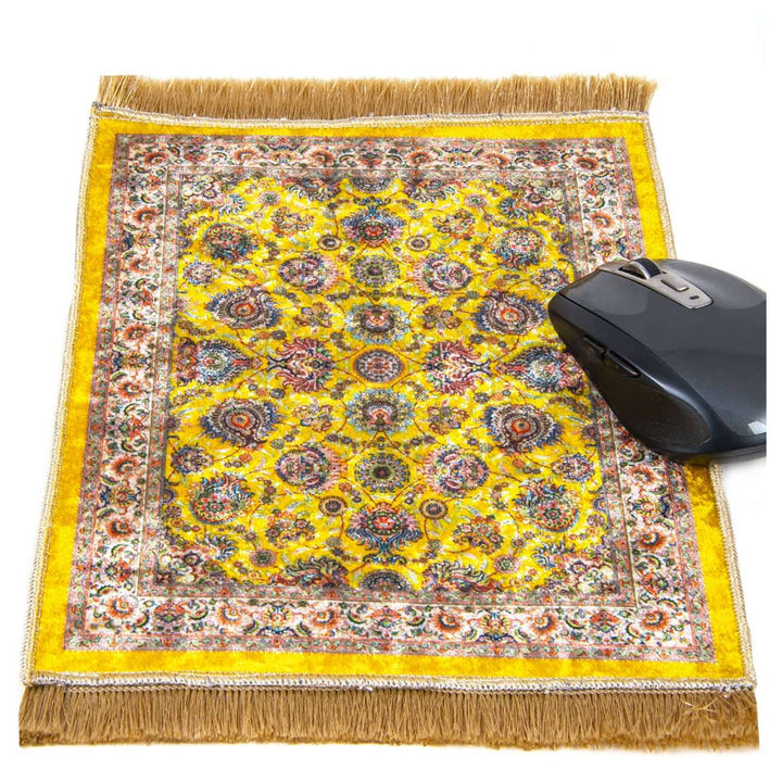 Woven Mouse Pad Non Slip Backside|Turkish Rug Design Computer Gaming Pad|Traditional Office Accerosies|Handmade Desk Mat|Large Table Pad