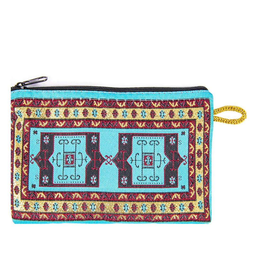 Rug Design Coin Purse|Small Wallet Bag|Ethnic Money Pouch|Bohemian Makeup Bag|Woven Clutch Bag|Women Credit Card Holder|Passport Holder