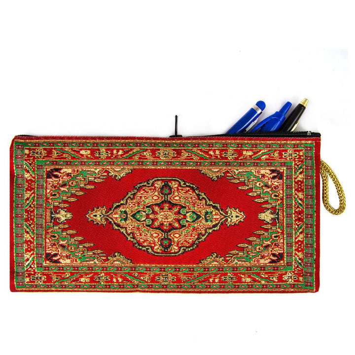 Authentic Pencil Case|Ethnic Fabric Coin Purse|Zippered Cosmetic Bag|Sparkle Coin Purse|Boho Pencil Pouch|Turkish Kilim Purse|Gift For Mom