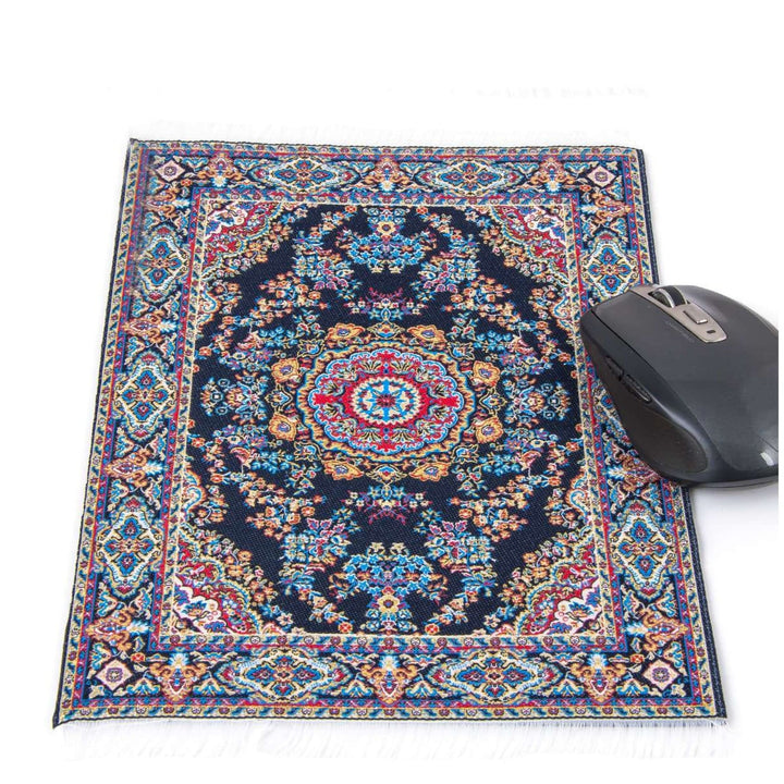 Large Mouse Pad Non Slip Backside|Decorative Office Accessories|Rug Designed Computer Mouse Pad|Rectangle Woven Mouse Mat|Kilim Desk Mat