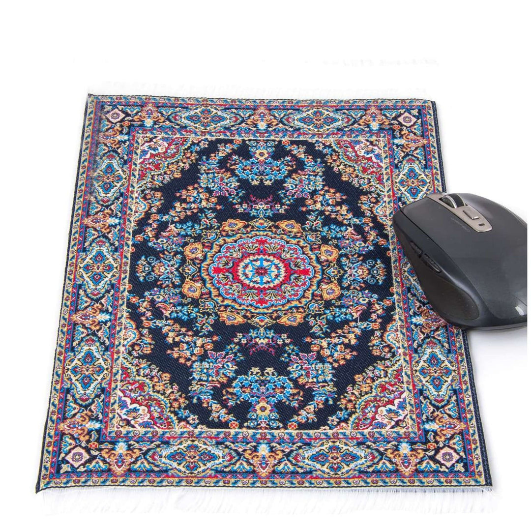 Large Mouse Pad Non Slip Backside|Decorative Office Accessories|Rug Designed Computer Mouse Pad|Rectangle Woven Mouse Mat|Kilim Desk Mat