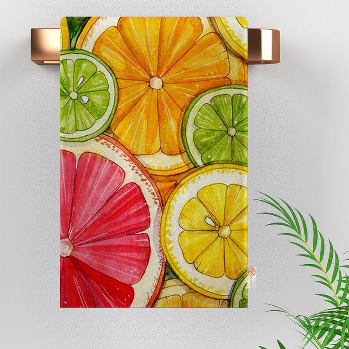 Fruit Hand Towel|Fresh Citrus Towel|Watermelon Dishcloth|Lemon Dish Cloth|Summer Hand Towel|Eco-Friendly Rag|Dust Remover|Farmhouse Decor