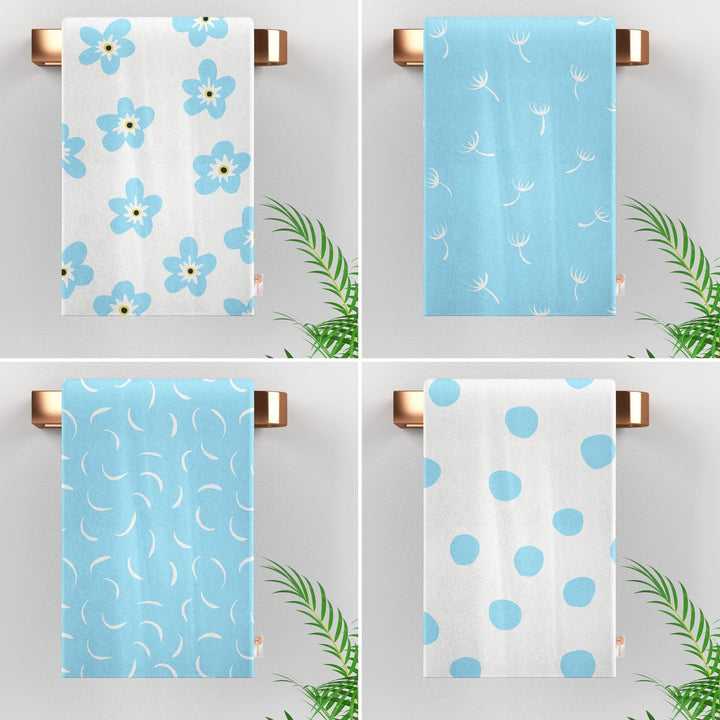 Kitchen Hand Towel|Daisy Print Towel|Summer Tea Towel|Dandelion Dish Cloth|Eco-Friendly Towel|Cost-Effective Rag|Gift For Her|Cleaning Cloth