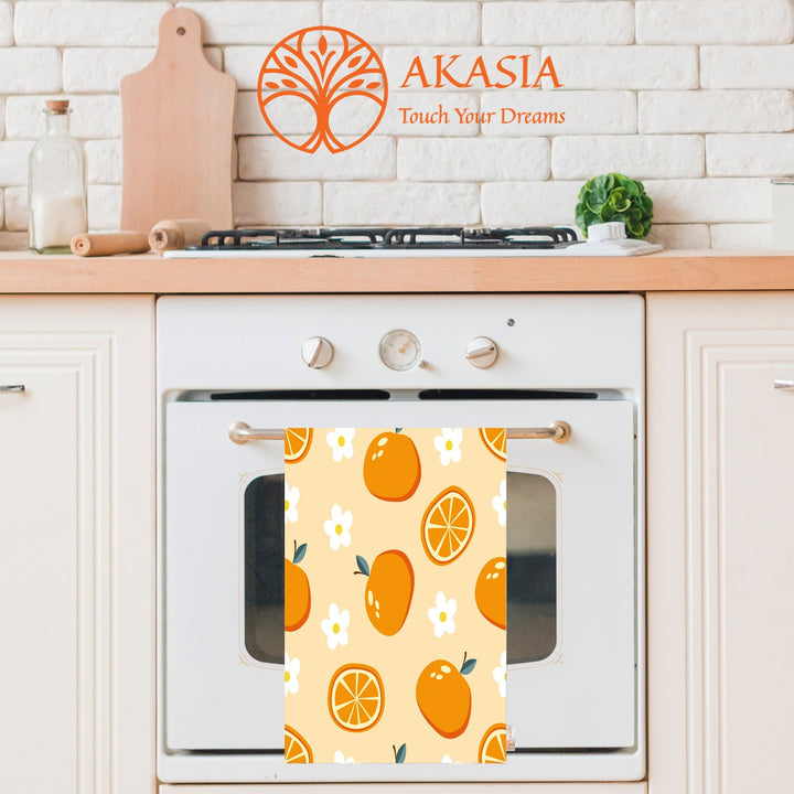 Fruit Kitchen Towel|Lemon Dish Towel|Apricot Tea Towel|Pomegranate Hand Towel|Fresh Citrus Dishcloth|Soft Cleaning Cloth|Cost-Effective Rag