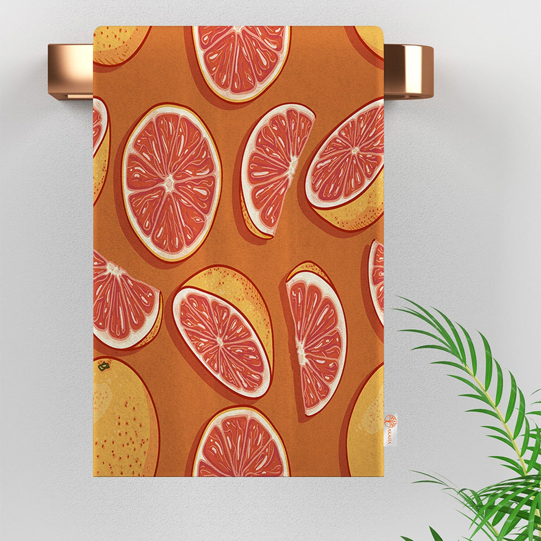 Fruit Kitchen Towel|Grapefruit Tea Towel|Banana Dish Towel|Pineapple Hand Towel|Summer Dishcloth|Soft Cleaning Cloth|Cost-Effective Rag