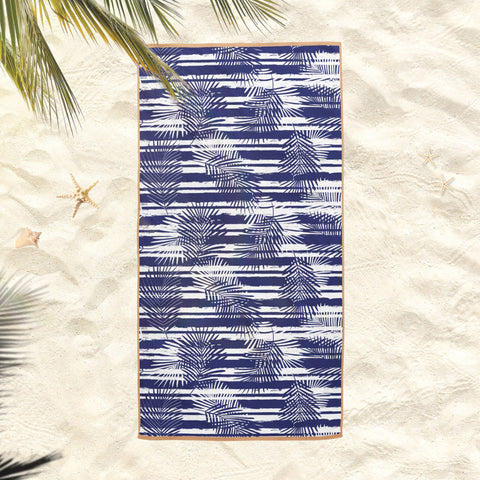 Tropical Beach Towel|Neon Leaves Bath Towel|Striped Pool Towel|Zigzag Bath Towel|Beach House Geometric Soft Bath Towel|Summer Vacation Gift