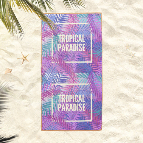 Tropical Beach Towel|Neon Leaves Bath Towel|Striped Pool Towel|Zigzag Bath Towel|Beach House Geometric Soft Bath Towel|Summer Vacation Gift