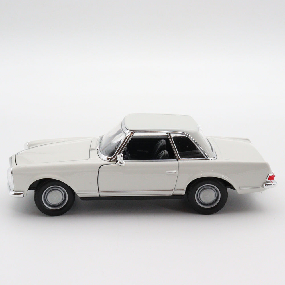 Welly 1963 Mercedes Benz 230 SL|Vintage Model White Metal Car|Scale 1/24 Diecast Classic Car Collection|Old Collectible Car|Gift for Dad