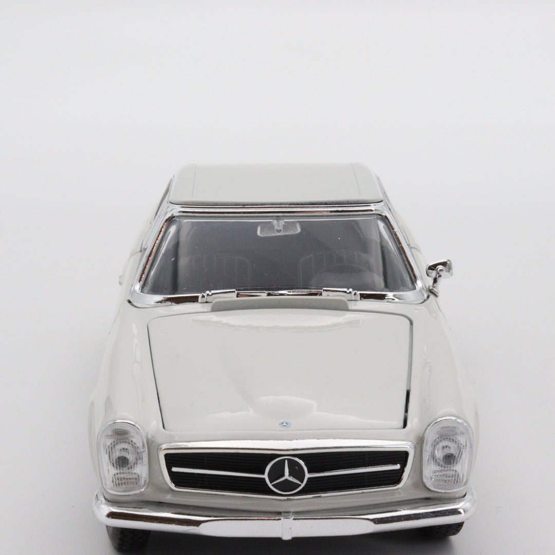 Welly 1963 Mercedes Benz 230 SL|Vintage Model White Metal Car|Scale 1/24 Diecast Classic Car Collection|Old Collectible Car|Gift for Dad