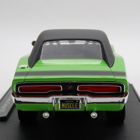 1969 Dodge Charger R/T|Vintage Model Car|Classic Green Metal Car|Scale 1:18 Diecast Collectible Car|Office Decoration Item|Gift for Father