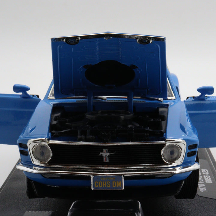 Motormax 1970 Ford Mustang Boss 429|Scale 1/18 Diecast Car Collection|Classic Vintage Metal Model Car for Collectors|Office Decoration Item