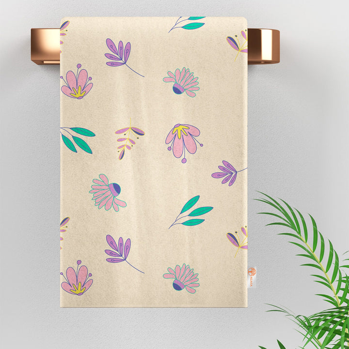 Floral Hand Towel|Summer Tea Towel|Floral Wiping Cloth|Eco-Friendly Towel|Cost-Effective Rag|Gift For Her|Cleaning Cloth|Flower Print Towel