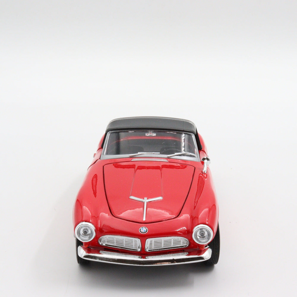 Welly 1956 BMW 507 Model Car|Scale 1/24 Diecast Car|Vintage Classic Car|Collectible Metal Car|Old Red Car for Collectors|Gift for Father