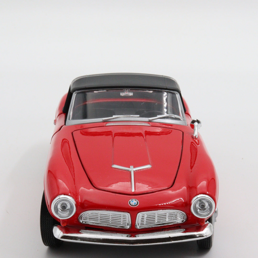 Welly 1956 BMW 507 Model Car|Scale 1/24 Diecast Car|Vintage Classic Car|Collectible Metal Car|Old Red Car for Collectors|Gift for Father