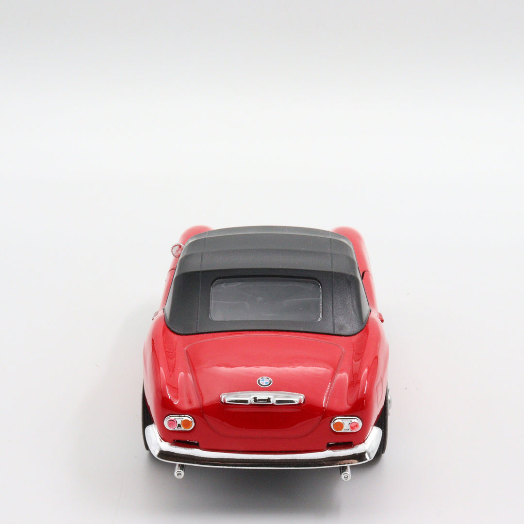 Welly 1956 BMW 507 Model Car|Scale 1/24 Diecast Car|Vintage Classic Car|Collectible Metal Car|Old Red Car for Collectors|Gift for Father