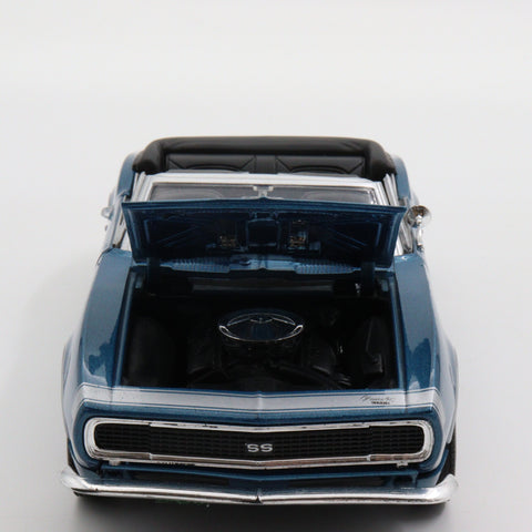 1967 Chevrolet Camaro SS|Scale 1/24 Diecast Vintage Car|Classic Convertible Model Metal Blue Car for Collectors|Gift for Dad|Home Decor Item