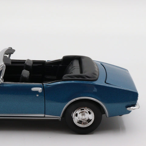 1967 Chevrolet Camaro SS|Scale 1/24 Diecast Vintage Car|Classic Convertible Model Metal Blue Car for Collectors|Gift for Dad|Home Decor Item