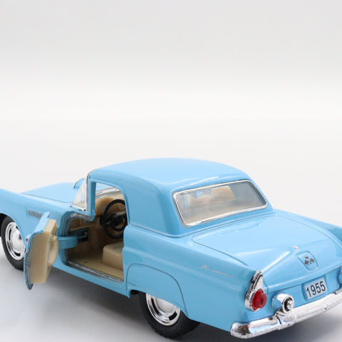 Kinsmart 1955 Ford Thunderbird|Scale 1:36 Diecast Vintage Car|Classic Model Car|Collectible Metal Blue Car for Collectors|Gift for Grandad