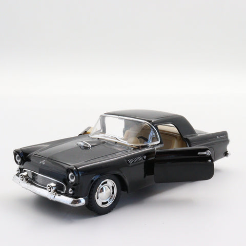 1955 Ford Thunderbird|Scale 1:36 Diecast Classic Car|Nostalgic Vintage Model Car|Collectible Metal Black Car for Collectors|Gift for Office