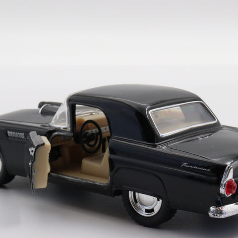 1955 Ford Thunderbird|Scale 1:36 Diecast Classic Car|Nostalgic Vintage Model Car|Collectible Metal Black Car for Collectors|Gift for Office