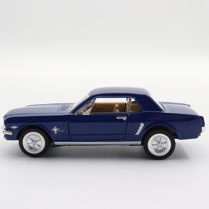 1964 1/2 Ford Mustang|Diecast Scale 1:36 Car|Classic Vintage Model Car|Metal Blue Diecast Toy for Boys|Gift for Grandad|Birthday Present