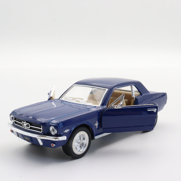 1964 1/2 Ford Mustang|Diecast Scale 1:36 Car|Classic Vintage Model Car|Metal Blue Diecast Toy for Boys|Gift for Grandad|Birthday Present