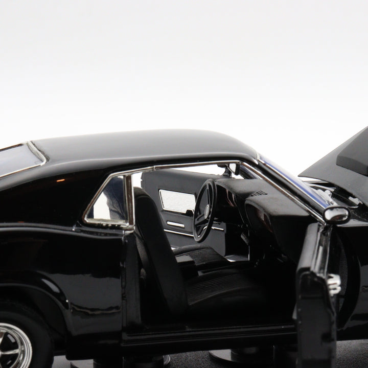 Motormax 1970 Ford Mustang Boss 429|Ford Vintage Model Car|Scale 1:18 Diecast Car Collection Item|Old Black Metal Classic Car|Office Decor