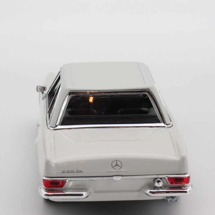 Welly 1963 Mercedes Benz 230 SL|Vintage Model White Metal Car|Scale 1/24 Diecast Classic Car Collection|Old Collectible Car|Gift for Dad