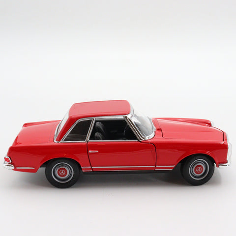 Welly 1963 Mercedes Benz 230 SL|Scale 1:24 Vintage Model Diecast Car|Old Red Metal Car|Diecast Collectible Item|Home Decor Idea|Gift for Dad