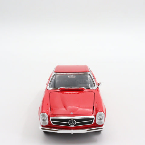 Welly 1963 Mercedes Benz 230 SL|Scale 1:24 Vintage Model Diecast Car|Old Red Metal Car|Diecast Collectible Item|Home Decor Idea|Gift for Dad