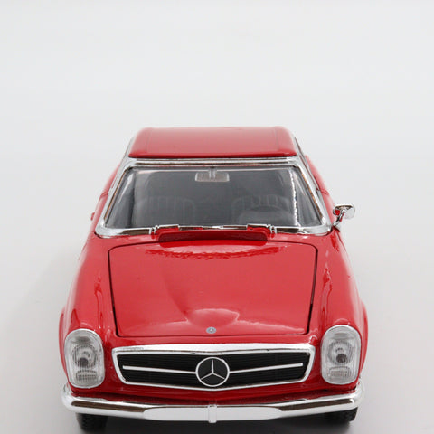 Welly 1963 Mercedes Benz 230 SL|Scale 1:24 Vintage Model Diecast Car|Old Red Metal Car|Diecast Collectible Item|Home Decor Idea|Gift for Dad