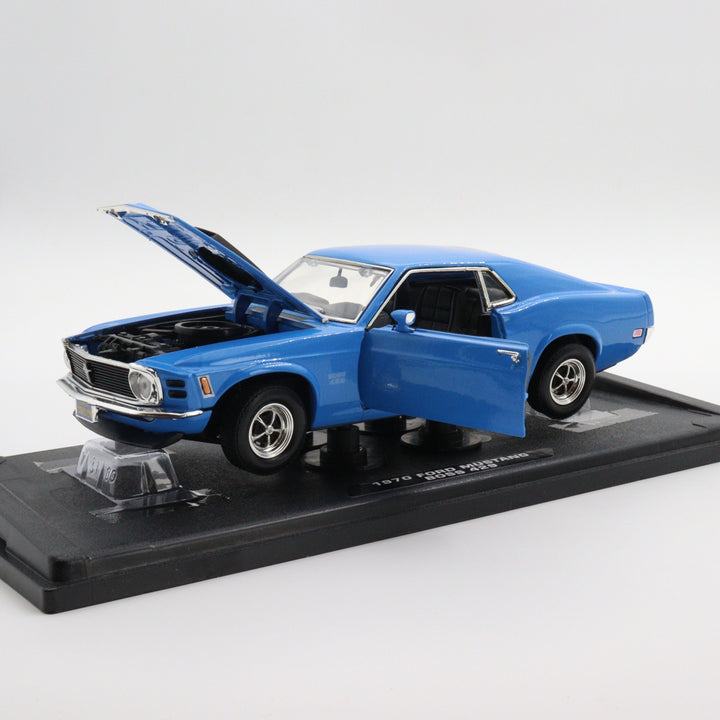 Motormax 1970 Ford Mustang Boss 429|Scale 1/18 Diecast Car Collection|Classic Vintage Metal Model Car for Collectors|Office Decoration Item