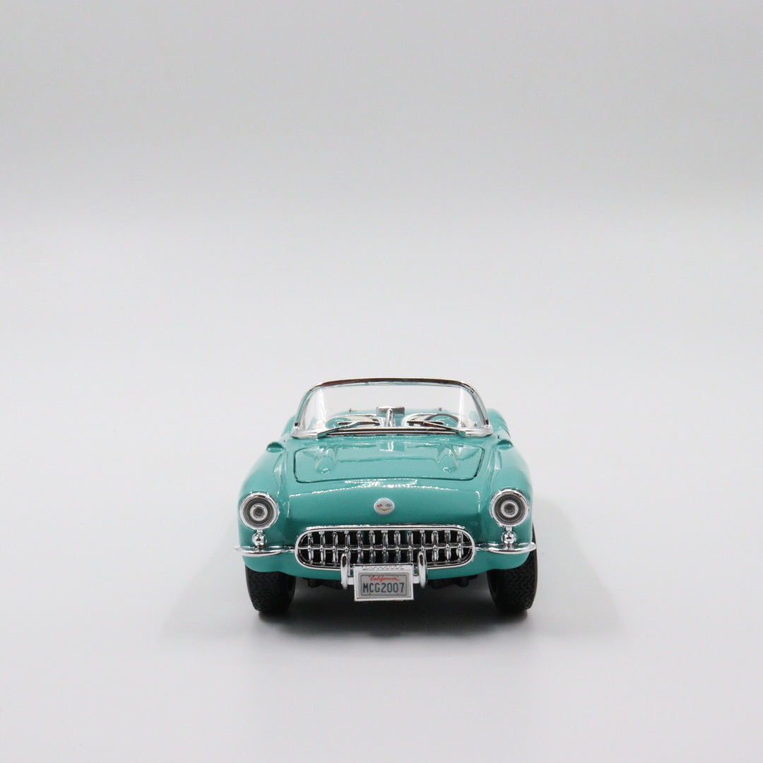 Chevrolet Corvette|Scale 1/24 Blue Diecast Car|Vintage Model Convertible Car for Collectors|Classic Metal Collection Car|Fathers Day Gift