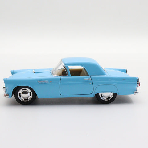 Kinsmart 1955 Ford Thunderbird|Scale 1:36 Diecast Vintage Car|Classic Model Car|Collectible Metal Blue Car for Collectors|Gift for Grandad