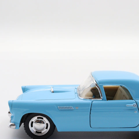 Kinsmart 1955 Ford Thunderbird|Scale 1:36 Diecast Vintage Car|Classic Model Car|Collectible Metal Blue Car for Collectors|Gift for Grandad