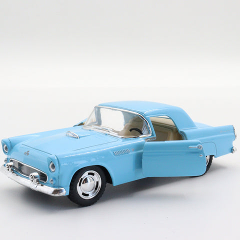 Kinsmart 1955 Ford Thunderbird|Scale 1:36 Diecast Vintage Car|Classic Model Car|Collectible Metal Blue Car for Collectors|Gift for Grandad