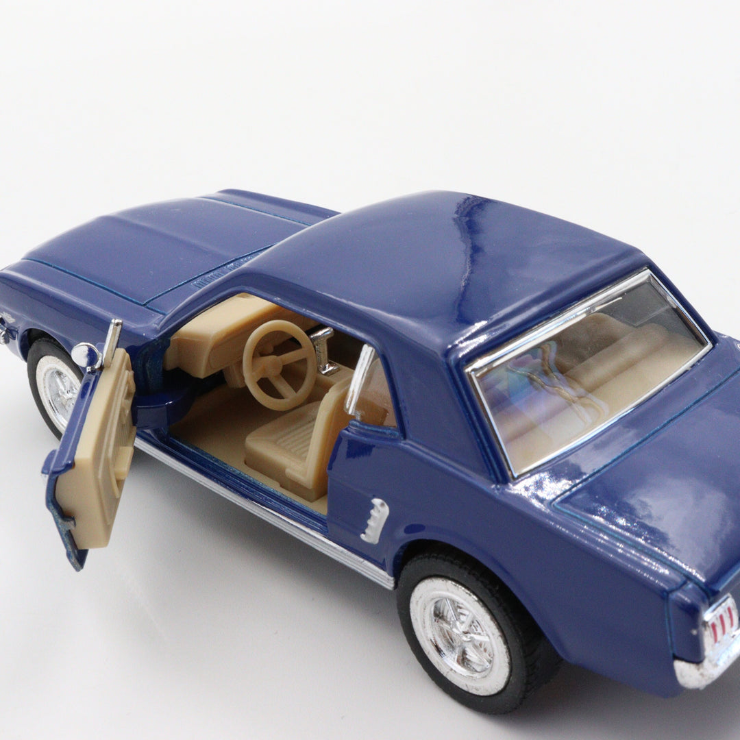 1964 1/2 Ford Mustang|Diecast Scale 1:36 Car|Classic Vintage Model Car|Metal Blue Diecast Toy for Boys|Gift for Grandad|Birthday Present