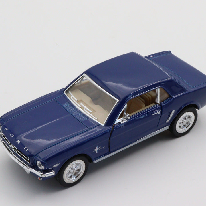 1964 1/2 Ford Mustang|Diecast Scale 1:36 Car|Classic Vintage Model Car|Metal Blue Diecast Toy for Boys|Gift for Grandad|Birthday Present