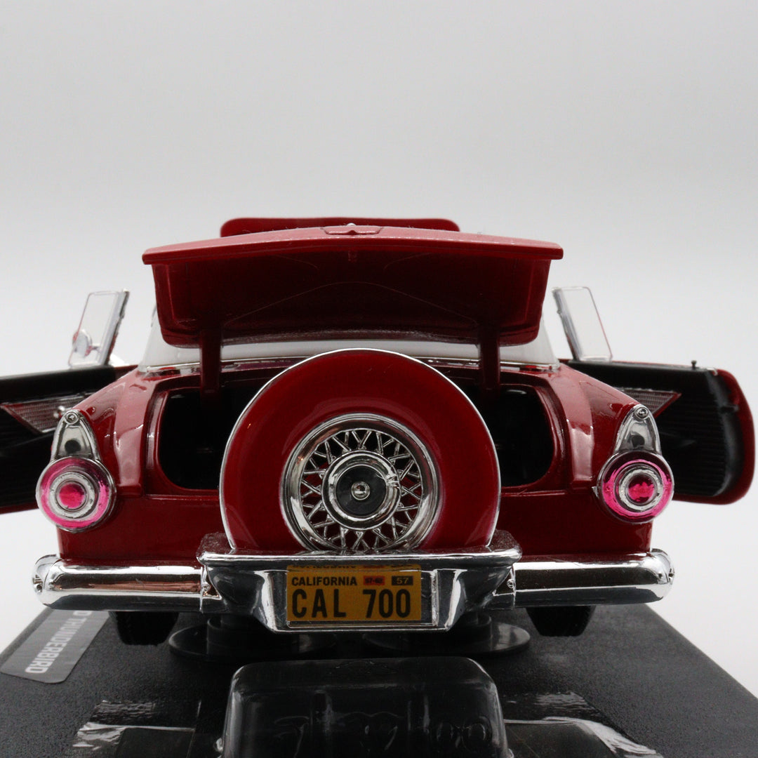 Motormax 1956 Ford ThunderBird|Scale 1/18 Red Diecast Car|Vintage Model Car for Collectors|Classic Metal Collection Car|Home Decoration