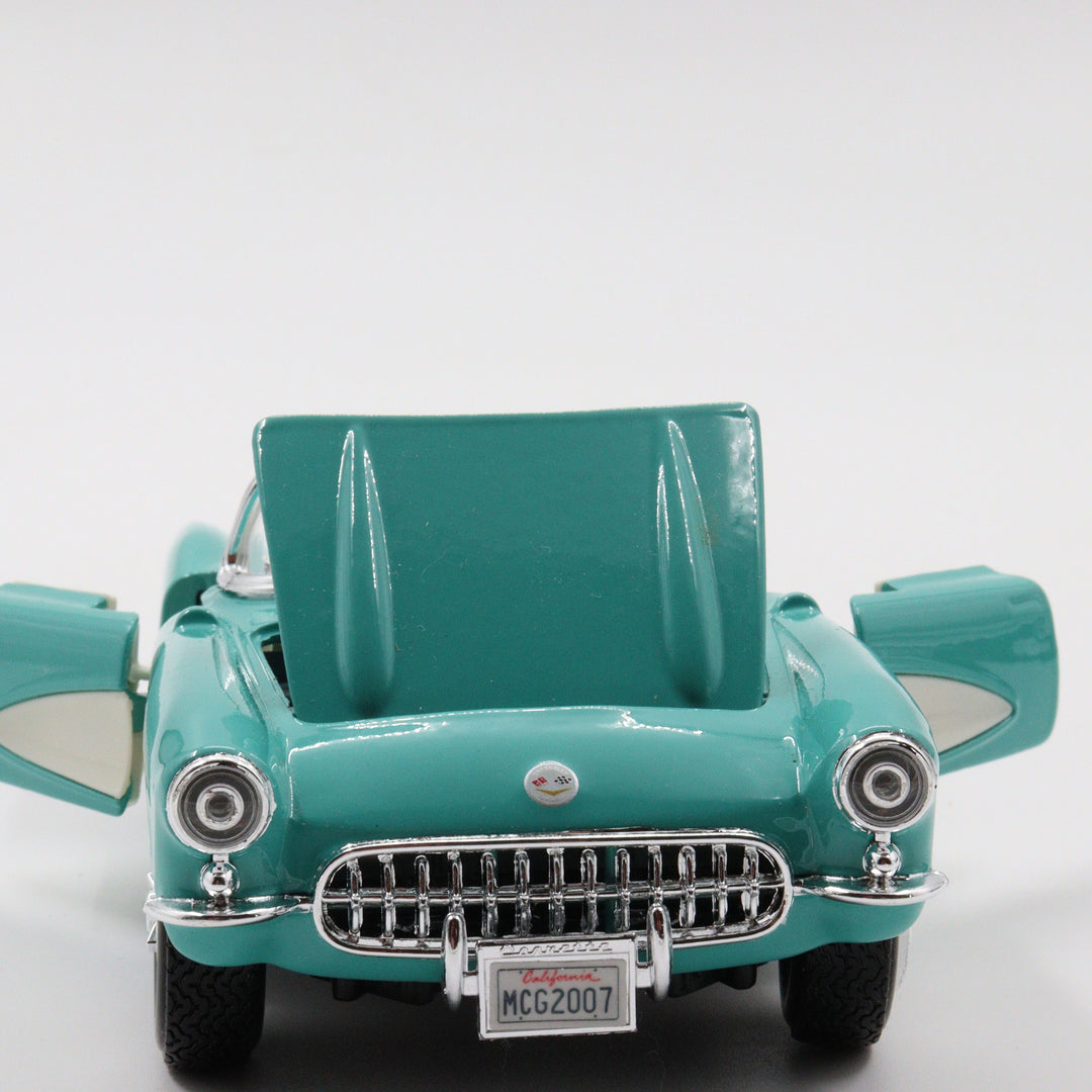 Chevrolet Corvette|Scale 1/24 Blue Diecast Car|Vintage Model Convertible Car for Collectors|Classic Metal Collection Car|Fathers Day Gift