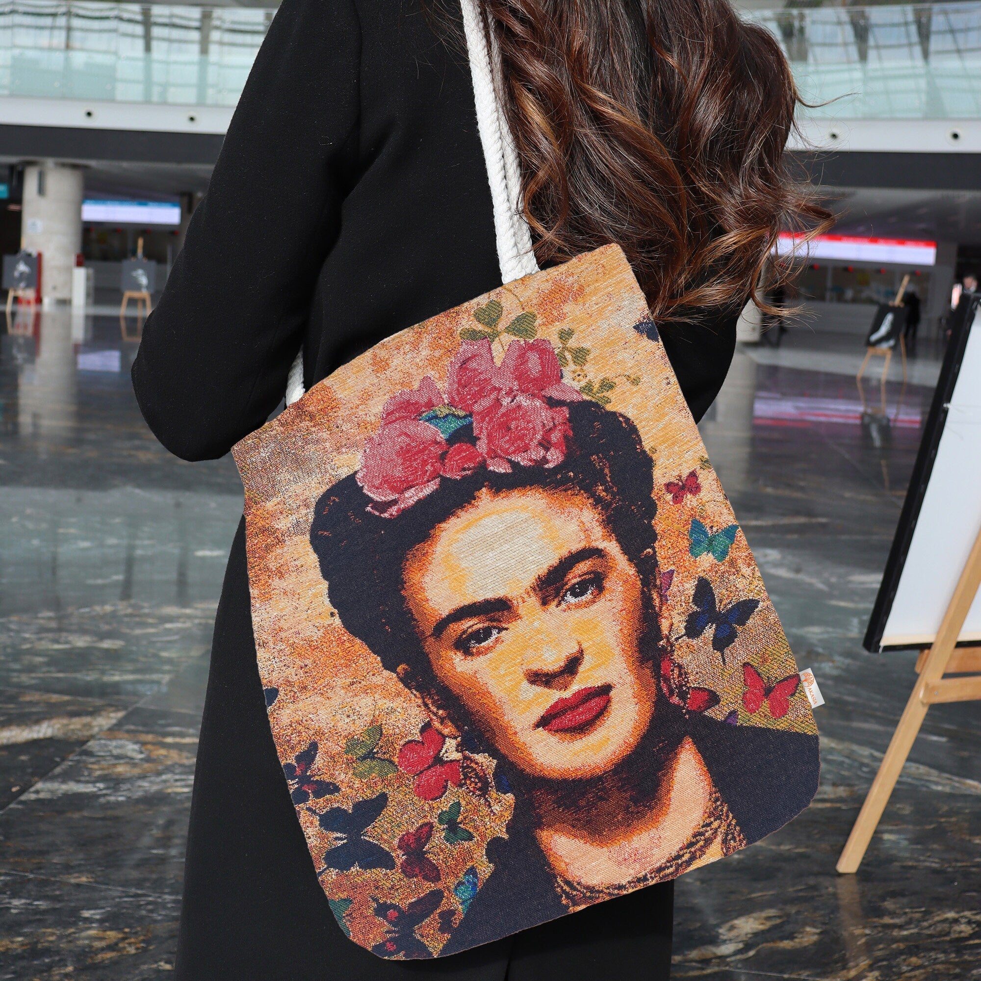 Authentic buy Frida Kahlo leather bag