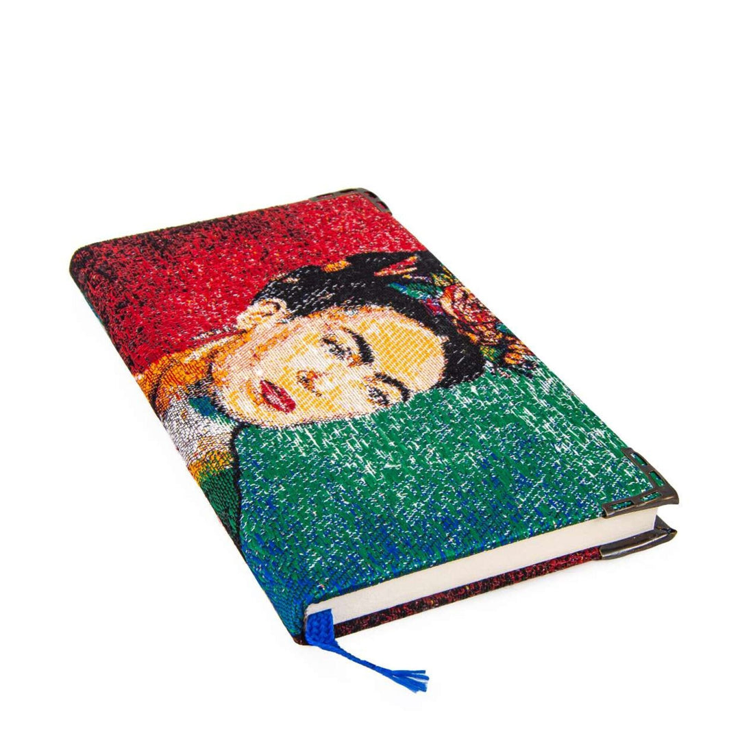 Frida Khalo Woven Notebook|Cute Cat Fabric Journal|Love Design Handy Notebook|Handmade Ofiice Accesories|Scrapbook Journal|Travel Notebook